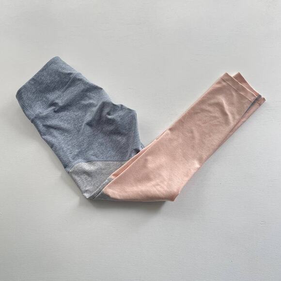 Outdoor Voices Colorblock Springs Leggings 7/8 Blue/Gray/Pink Size Small - Picture 2 of 7